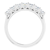 Platinum 1 1/8 CTW Natural Diamond Anniversary Band